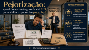 Pejotização: quando a empresa obriga você a abrir MEI para trabalhar — e por que isso pode ser ilegal