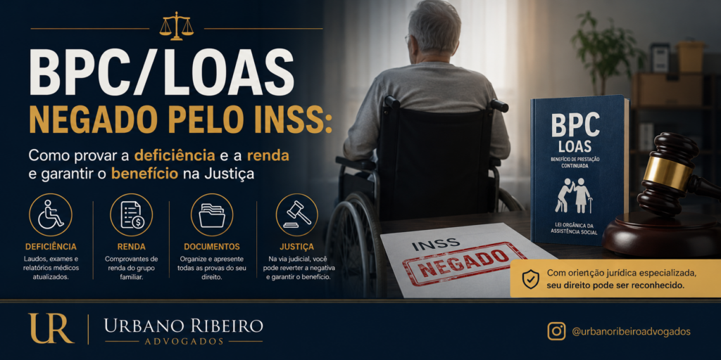 BPC/LOAS negado pelo INSS: como provar a deficiência e a renda e garantir o benefício na Justiça