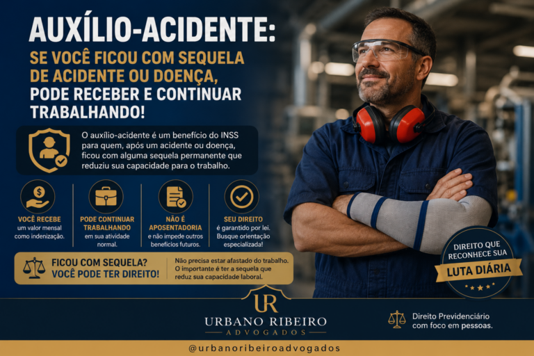 Auxílio-acidente: receba por sequela e continue trabalhando