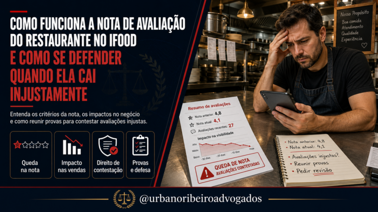 Como funciona a nota de avaliação do restaurante no iFood e como defender quando ela cai injustamente