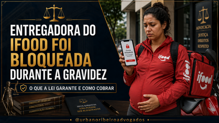 Entregadora do iFood foi bloqueada durante a gravidez: o que a lei garante e como cobrar