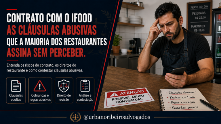 Contrato com o iFood: as cláusulas abusivas que a maioria dos restaurantes assina sem perceber