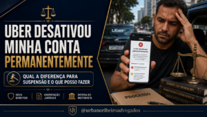 Uber desativou minha conta permanentemente: qual a diferença para suspensão e o que posso fazer