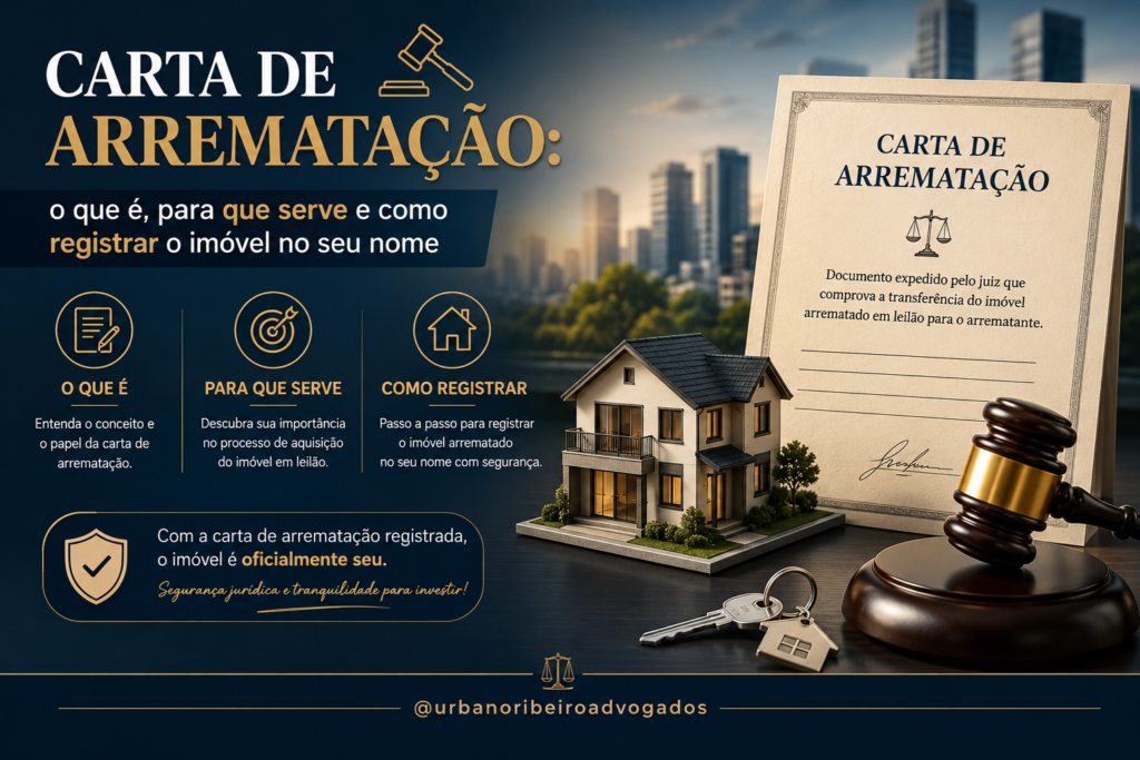 Carta de arrematação: o que é, para que serve e como registrar o imóvel no seu nome