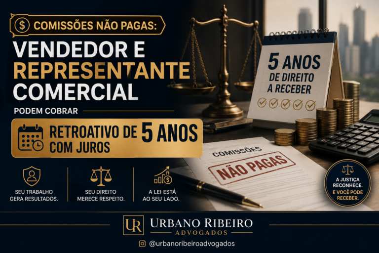 Comissões não pagas: vendedor e representante comercial podem cobrar retroativo de 5 anos com juros