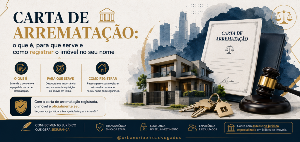 Carta de arrematação: o que é, para que serve e como registrar o imóvel no seu nome