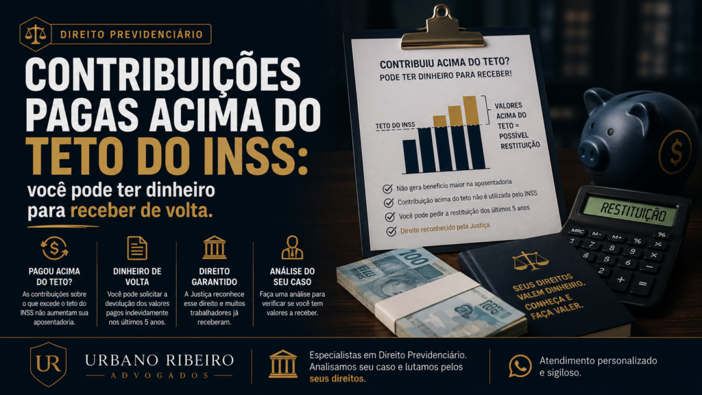 Contribuições pagas acima do teto do INSS: você pode ter dinheiro para receber de volta