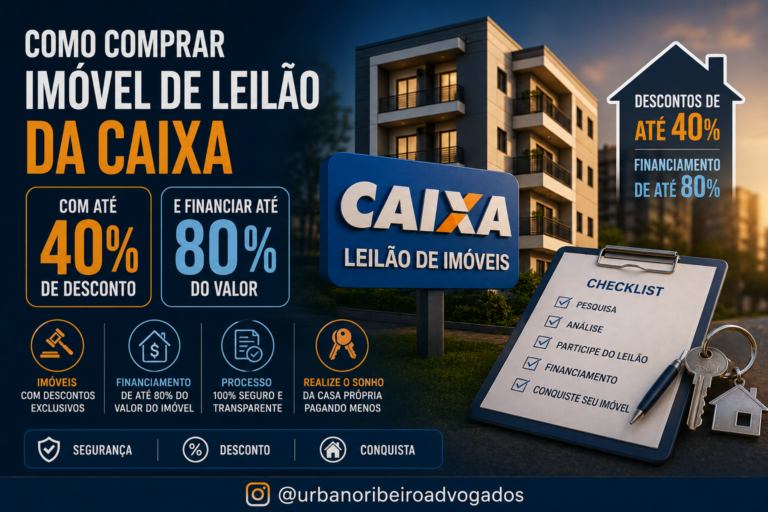 Como comprar imóvel de leilão da Caixa com até 40% de desconto e financiar até 80% do valor