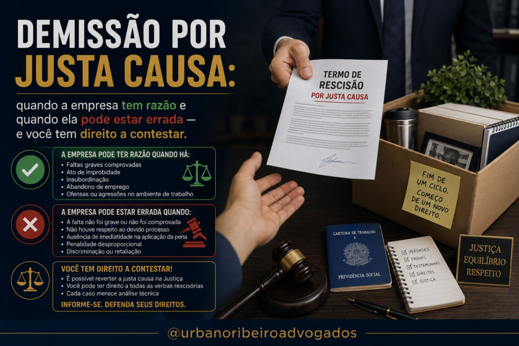 Justa causa: quando a empresa tem razão e quando você pode contestar.