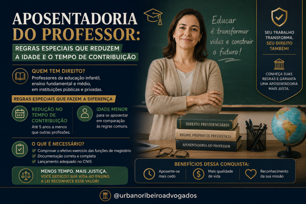 Aposentadoria do professor: regras especiais e como pedir em 2026