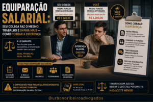 Salário menor na mesma função: como exigir equiparação salarial
