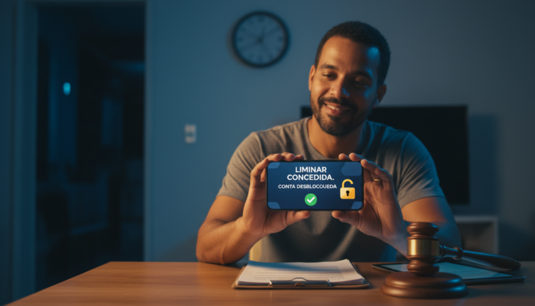 Liminar para desbloqueio de conta: em quantos dias sai e o que precisa provar